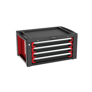 Gabinete superior 4 gavetas color rojo y negro serie HD 28″