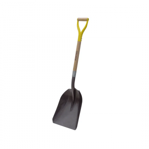 Pala con mango de madera con puño metálico “Y”, tipo carbonera