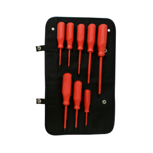 Juego de destornilladores rojos 1000 V combinados, 8 piezas